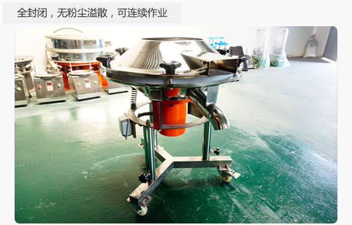 采用全封閉，無(wú)粉塵溢散，可連續(xù)作業(yè)。