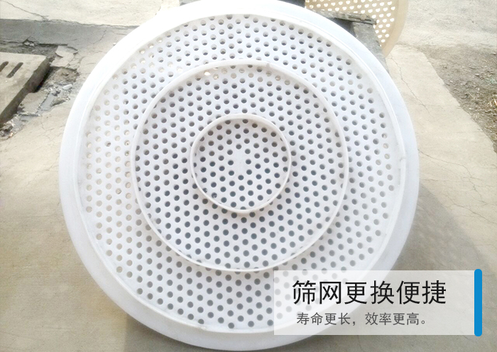 篩網(wǎng)更換便捷,壽命更長，效率更高